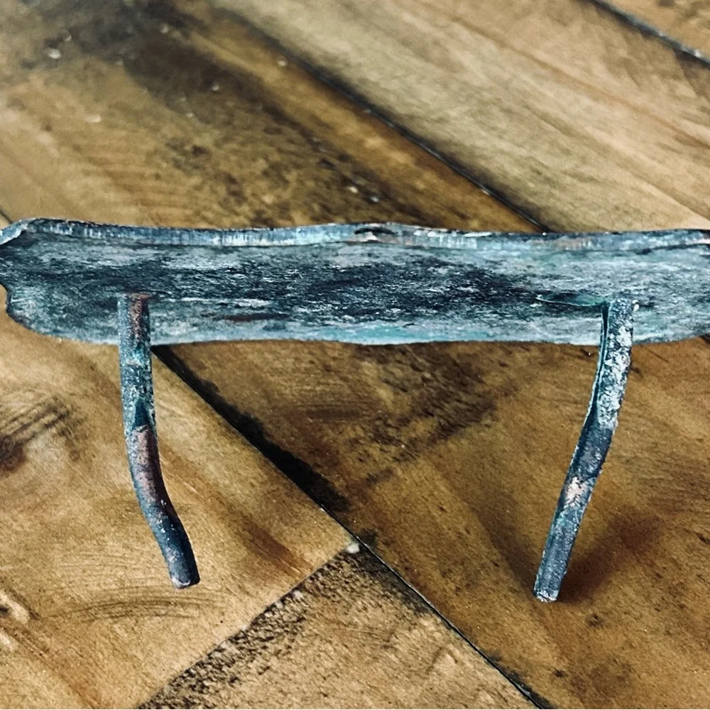 ***SOLD***
1902 Antique Bronze Cement Sidewalk Plate/Medallion - Picture 7 of 8